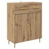 vidaXL Highboard with Drawer 2 pcs Artisan Oak Engineered Wood