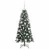 vidaXL Artificial Christmas Tree with 150 LEDs Green 55 x 55 x 120 cm