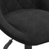vidaXL Bar Stool Black Velvet