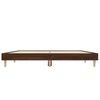 vidaXL Bed Frame without Mattress Brown Oak 120x190 cm Small Double Engineered Wood