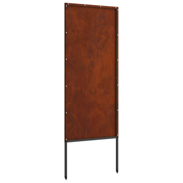 vidaXL Garden Privacy Screen Rusty 50 x 140 cm Weathering steel