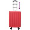 vidaXL Suitcase Folding with Lock Red 34 x 23 x 55.5 cm ABS Plastic