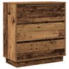 vidaXL Bedside Cabinet Old Wood 71 x 34.5 x 75 cm Engineered wood