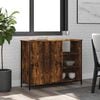 vidaXL Sideboard Smoked Oak 100x33x75 cm Engineered Wood