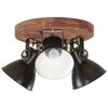 vidaXL Industrial Ceiling Lamp 25 W Black 42x27 cm E27