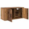 vidaXL Wall-mounted TV Cabinet Set 3 pcs Old Wood 80 x 34.5 x 40 cm