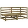 vidaXL Garden Sofa 2-Seater Impregnated Wood Pine