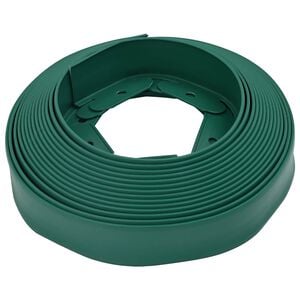 vidaXL Lawn Edgings Green 2000 x 4 x 5 cm Plastic