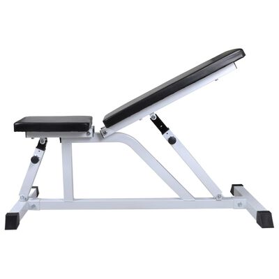 vidaXL Workout Bench with Barbell and Dumbbell Set 60.5 kg