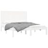 vidaXL Bed Frame without Mattress White 160x200 cm Solid Wood