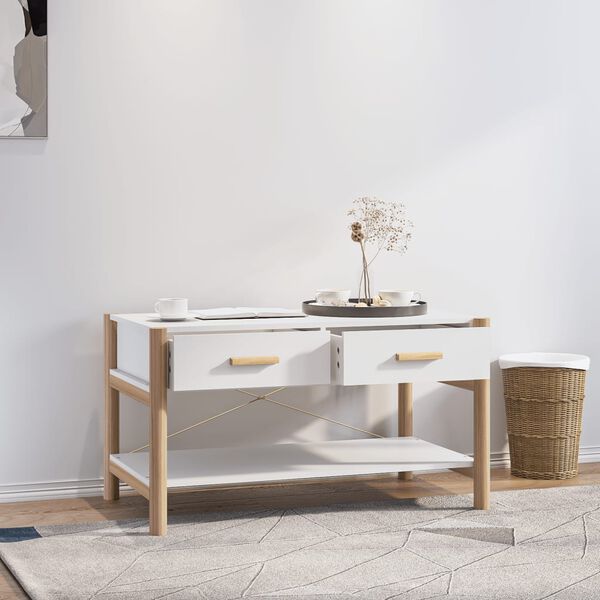vidaXL Coffee Table White 82x48x45 cm Engineered Wood