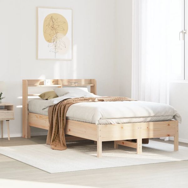 vidaXL Bed Frame without Mattress 120x200 cm Solid Wood Pine