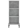 vidaXL Highboard Concrete Grey 34.5x34x180 cm Engineered Wood