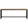 vidaXL Dining Bench 120 cm Solid Rough Mango Wood