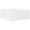 vidaXL Garden Planter White 110x110x46 cm Solid Wood Pine