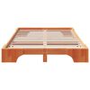 vidaXL Bed Frame Wax Brown 120 x 200 cm Solid Pine Wood