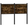 vidaXL Headboard Smoked Oak 120 cm Engineered Wood and Steel
