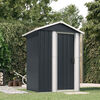 vidaXL Garden Shed Anthracite 126x97.5x177 cm Galvanised Steel
