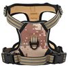 vidaXL Dog Harness with Reflective Stripes Adjustable Camouflage Brown