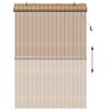 vidaXL Roller Blind with Curtains Manual Nature 140 x 220 cm Bamboo