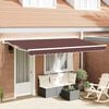 vidaXL Awning Replacement Fabric Brown 380 x 195 cm Polyester