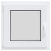 vidaXL Basement Window "RISOR" 50x50 cm Tilt&Turn DIN Left White