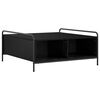 vidaXL Coffee Table Black Oak 90 x 90 x 41 cm Engineered Wood