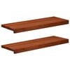 vidaXL Window Sills 2 pcs Brown 80x 30 x 2 cm Solid Beech Wood