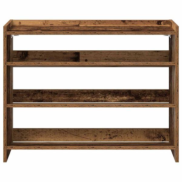 vidaXL Shoe Rack Old Wood 80x25x62 cm Engineered Wood
