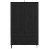 vidaXL Highboard Black Oak 69.5 x 31 x 115 cm Engineered Wood