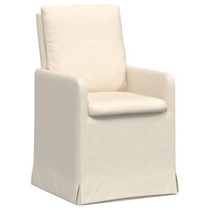 vidaXL Dining Chairs 2 pcs Beige 57 x 67 x 98 cm Linen
