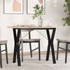 vidaXL Dining Table Y-Frame 100x50x75.5 cm Solid Wood Pine and Steel