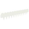 vidaXL Lawn Edging 30 pcs 103 x 20 cm Steel White