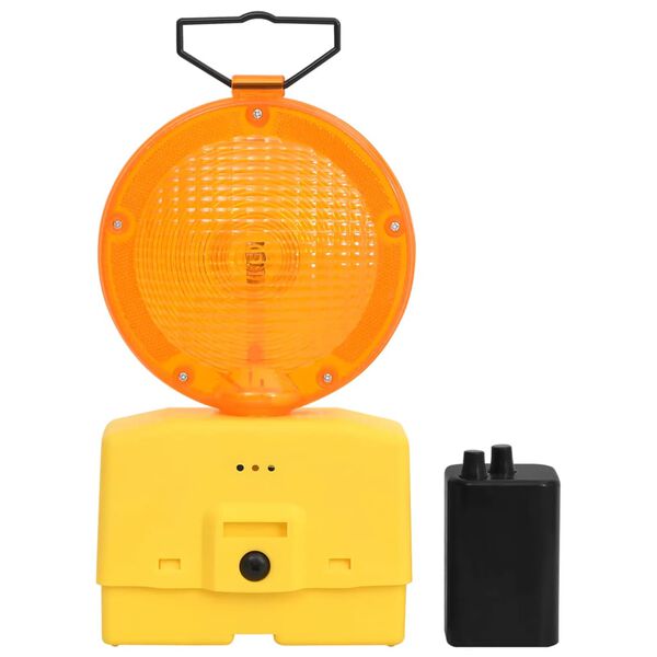 vidaXL Construction Site Lights 2 pcs with Batteries 18x8x37 cm