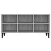 vidaXL TV Cabinet with Metal Legs Grey Sonoma 103.5x30x50 cm