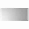 vidaXL LED Bathroom Mirror Transparent 90 x 40 cm Tempered Glass