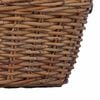 vidaXL Planter Basket with Storage 2 pcs Brown Lacak Rattan
