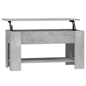 vidaXL Coffee Table Concrete Grey 101x49x52 cm Engineered Wood