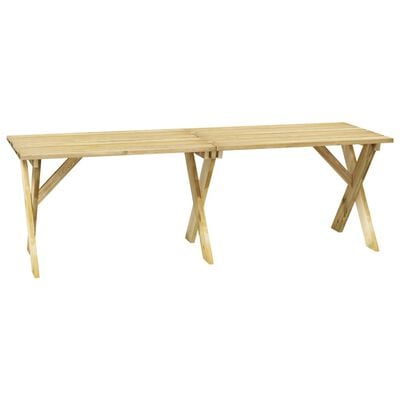 vidaXL Garden Table 220x73x70 cm Impregnated Pinewood