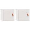vidaXL Wall Cabinets 2 pcs White 31.5x30x30 cm Solid Wood Pine