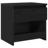 vidaXL Bedside Cabinet 2 pcs Black Oak 40 x 30 x 39 cm Engineered wood