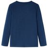 Kids' T-shirt with Long Sleeves Navy Blue 128