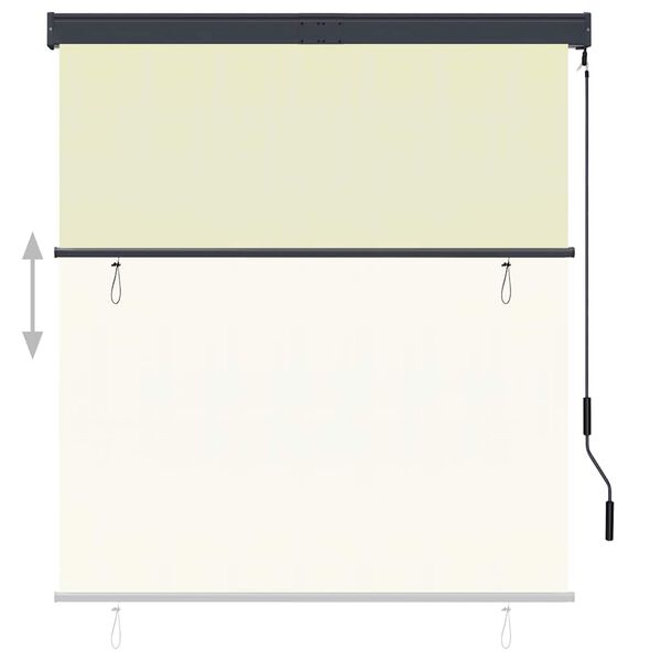 vidaXL Outdoor Roller Blind 140x250 cm Cream