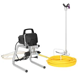vidaXL Airless Paint Sprayer 10 m Spray Hose 220V 2L/min 227 bar Black
