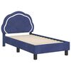 vidaXL Toddler Bed Frame with Headboard Police Blue 70 x 140 cm Velvet