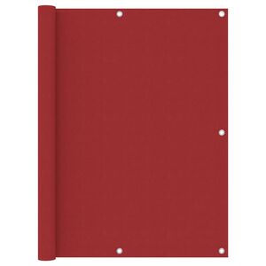 vidaXL Balcony Screen Red 120x300 cm Oxford Fabric