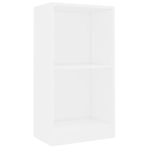 vidaXL Bookshelf White 40x24x75 cm Engineered Wood