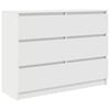 vidaXL Sideboard White 100x35x76 cm Engineered Wood