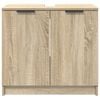 vidaXL Bathroom Cabinet Sonoma Oak 64.5 x 33.5 x 59 cm Engineered Wood