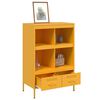 vidaXL Highboard Mustard Yellow 68x39x101.5 cm Steel